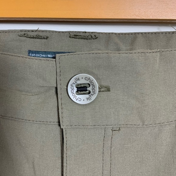 CHLOROPHYLLE Rally Women's Sz 14 Hiking Cargo Shorts Brown Tan pockets 14 - Picture 6 of 12